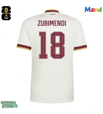 Spanien Martin Zubimendi #18 Replika Udebanetrøje VM 2026 Kortærmet